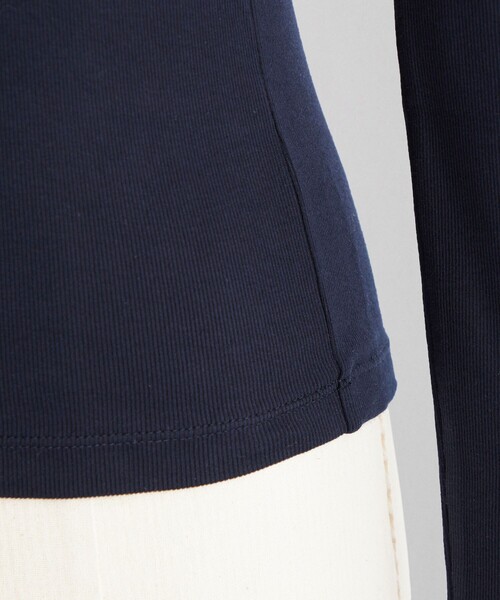 LOEFF（ロエフ）の「＜LOEFF＞ラウンドネック ロングスリーブTシャツ（Tシャツ/カットソー・レディース・ネイビー/ブラック・FREE）」の16枚目の写真