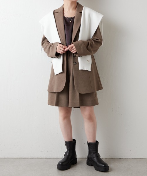 COLLAGE GALLARDAGALANTE(コラージュガリャルダガランテ)の「ショートパンツ/セットアップ可(その他パンツ・レディース・ベージュ/グレイッシュベージュ・FREE)」の9枚目の写真