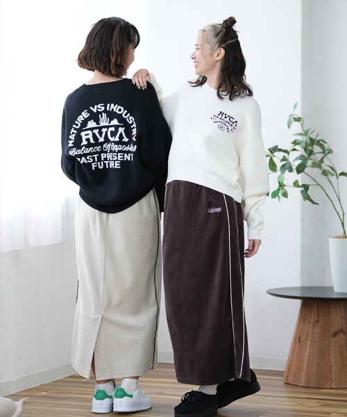 CONVERSE（コンバース）の「CONVERSE/コンバース ベロアスカート セットアップ対応 4487-2461（スカート・レディース・ブラウン/ネイビー/グレイッシュベージュ・L/M）」の4枚目の写真