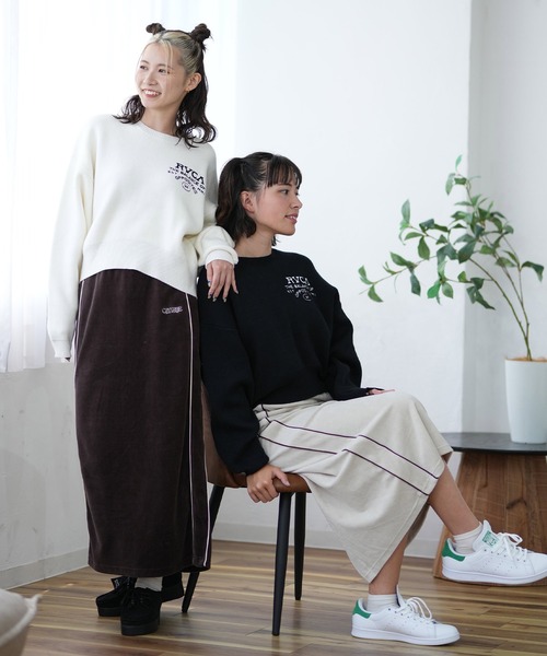 CONVERSE（コンバース）の「CONVERSE/コンバース ベロアスカート セットアップ対応 4487-2461（スカート・レディース・ブラウン/ネイビー/グレイッシュベージュ・L/M）」の5枚目の写真