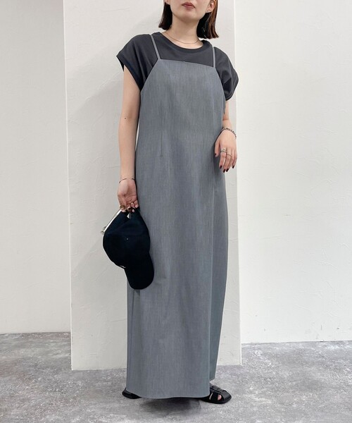 fredy emue（フレディエミュ）の「タイトキャミワンピース（ワンピース・レディース・グレー/ブラック・36/38）」の18枚目の写真