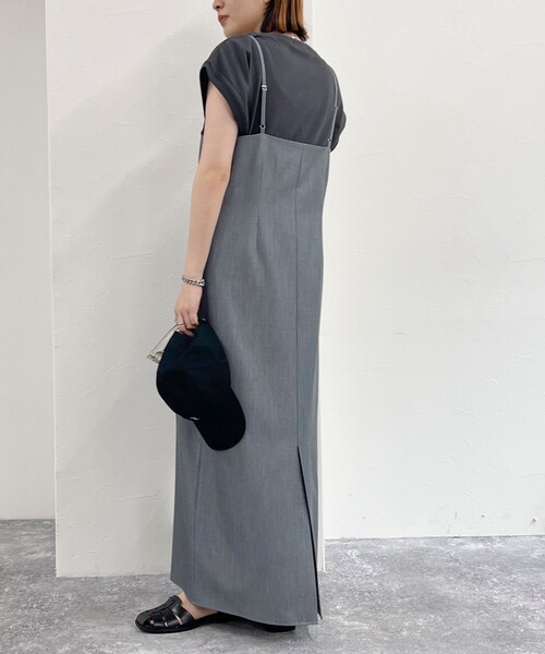 fredy emue（フレディエミュ）の「タイトキャミワンピース（ワンピース・レディース・グレー/ブラック・36/38）」の17枚目の写真