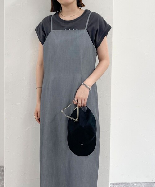 fredy emue（フレディエミュ）の「タイトキャミワンピース（ワンピース・レディース・グレー/ブラック・36/38）」の15枚目の写真