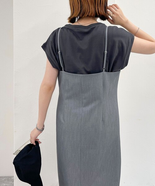 fredy emue（フレディエミュ）の「タイトキャミワンピース（ワンピース・レディース・グレー/ブラック・36/38）」の13枚目の写真