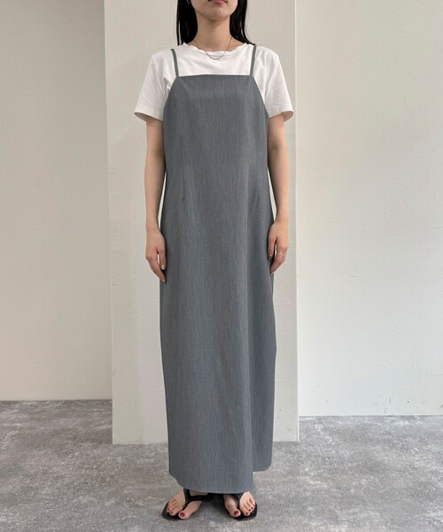 fredy emue（フレディエミュ）の「タイトキャミワンピース（ワンピース・レディース・グレー/ブラック・36/38）」の12枚目の写真