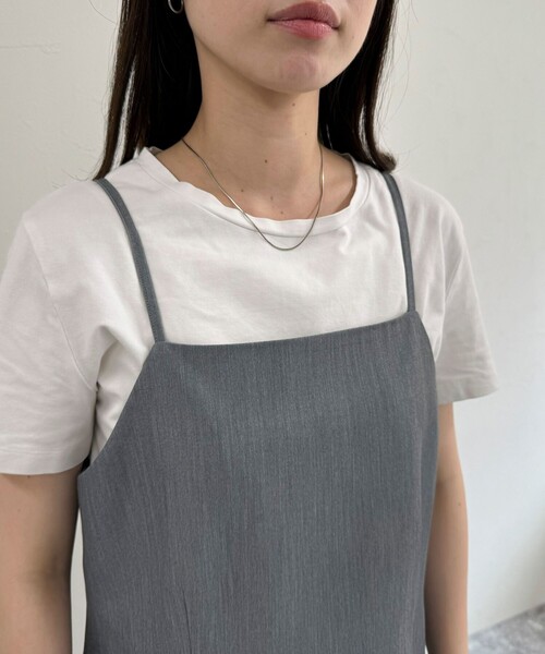 fredy emue（フレディエミュ）の「タイトキャミワンピース（ワンピース・レディース・グレー/ブラック・36/38）」の9枚目の写真