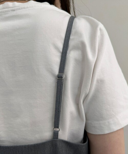 fredy emue（フレディエミュ）の「タイトキャミワンピース（ワンピース・レディース・グレー/ブラック・36/38）」の4枚目の写真