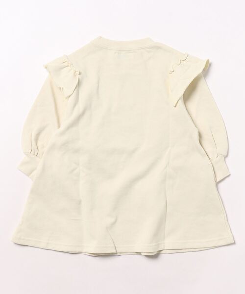 Life Support Products(ライフサポートプロダクツ)の「ボリュームフリルワンピース(ワンピース・キッズ・オフホワイト/ライトブルー/チャコール・90/100/110/120/130/140/150)」の4枚目の写真