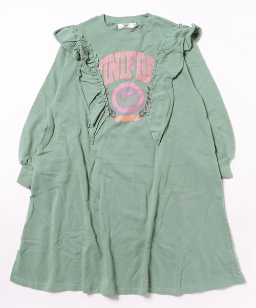 Life Support Products(ライフサポートプロダクツ)の「ボリュームフリルワンピース(ワンピース・キッズ・オフホワイト/ライトブルー/チャコール・90/100/110/120/130/140/150)」の17枚目の写真