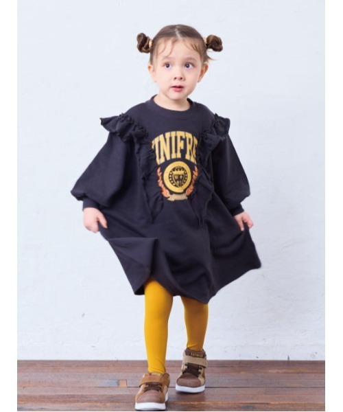 Life Support Products(ライフサポートプロダクツ)の「ボリュームフリルワンピース(ワンピース・キッズ・オフホワイト/ライトブルー/チャコール・90/100/110/120/130/140/150)」の13枚目の写真