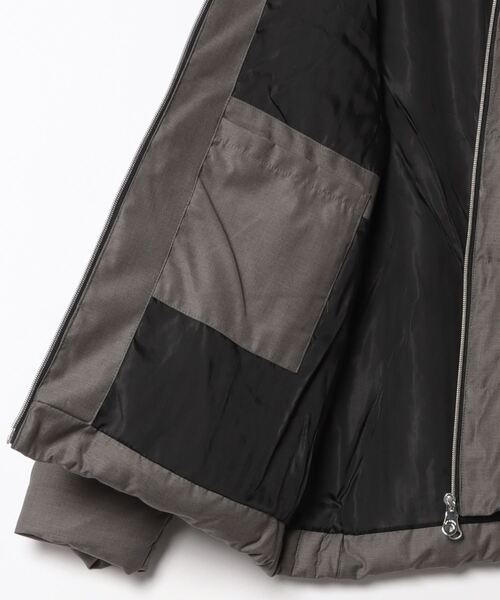 UNION STATION（ユニオンステーション）の「『PRO-SPERITY / プロスペリティ』× UNION STATION　T/Rツイルシレー加工中綿フーデッドブルゾン（ダウンジャケット/コート・メンズ・ネイビー/グレー/ブラック・M/L/LL）」の5枚目の写真