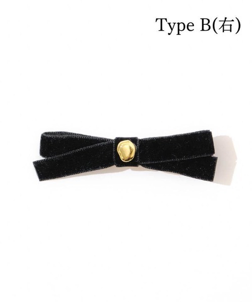 flower(フラワー)の「チャームベロアリボンクリップ(バレッタ/ヘアクリップ・レディース・ブラック/ブラウン・A/B)」の19枚目の写真