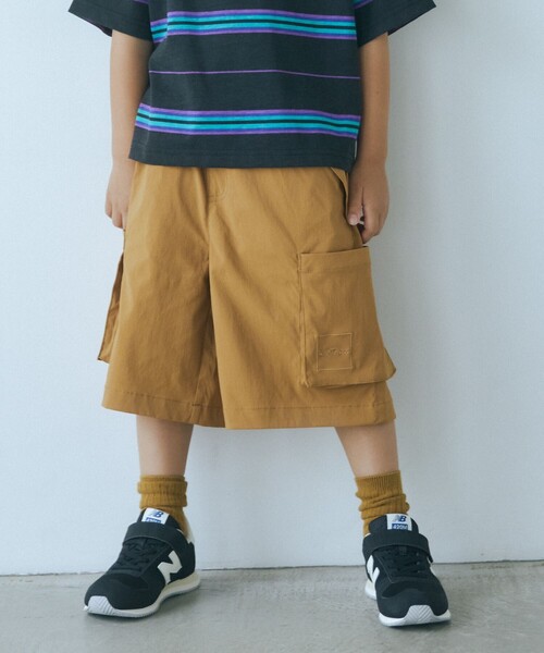 WILD THINGS(ワイルドシングス)の「【別注】<WILD THINGS>TJ カーゴ ショートパンツ / キッズ 110cm-130cm(カーゴパンツ・キッズ・ベージュ/ダークグリーン/ダークブラウン・XS(110-120cm)/S(120-130cm))」の1枚目の写真