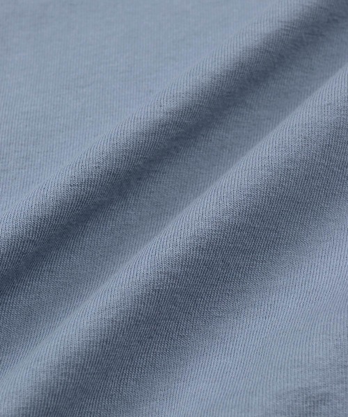 The DUFFER of ST.GEORGE（ザダファーオブセントジョージ）の「8oz HEAVY WEIGHT OVER SIZE L/SL HENLEY TEE：8オンス ヘビーウェイト オーバーサイズ ヘンリーネック ロンT（Tシャツ/カットソー・メンズ・スミクロ/ホワイト/ブルーグレー・SMALL/MEDIUM/LARGE/X-LARGE）」の5枚目の写真