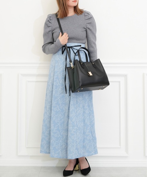 MERCURYDUO（マーキュリーデュオ）の「【MERCURYDUO/マーキュリーデュオ 】 ≪新色追加≫ 配色 アオリ軽量ハンドバッグ（ハンドバッグ・レディース・ベージュ/ダークブラウン/ブラック/アイボリー/ライトグレー/グレイッシュベージュ・FREE）」の19枚目の写真