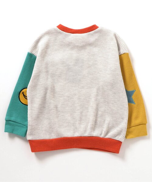 BREEZE(ブリーズ)の「肘パッチロンT(Tシャツ/カットソー・キッズ・エメラルド/その他2/レインボー・110/100/90/80/140/130/120)」の13枚目の写真