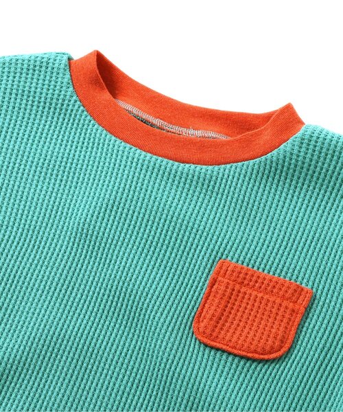 BREEZE(ブリーズ)の「肘パッチロンT(Tシャツ/カットソー・キッズ・エメラルド/その他2/レインボー・110/100/90/80/140/130/120)」の14枚目の写真