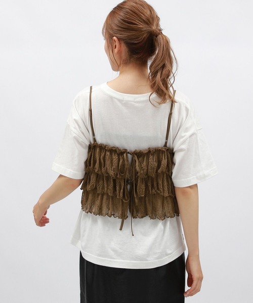 LAKOLE（ラコレ）の「レースフリルキャミ / 142962（キャミソール・レディース・ブラウン/アイボリー/ブラック・FREE）」の20枚目の写真