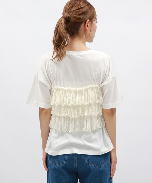 LAKOLE（ラコレ）の「レースフリルキャミ / 142962（キャミソール・レディース・ブラウン/アイボリー/ブラック・FREE）」の8枚目の写真