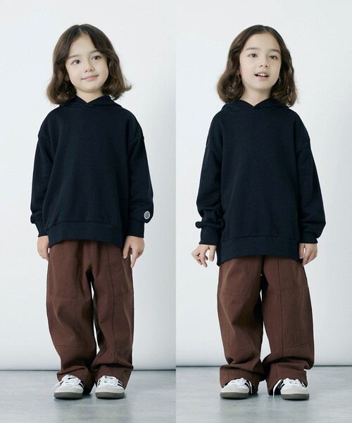 green label relaxing(グリーンレーベルリラクシング)の「TJ 裏毛 フードプルオーバー / キッズ 100cm-130cm(パーカー・キッズ・ナチュラル/ブラック/ライトブルー/ワインレッド・120cm/130cm/100cm/110cm)」の12枚目の写真