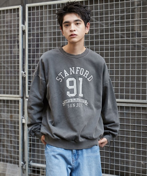 WEGO（ウィゴー）の「WEGO/ピグメントグラフィックプルオーバー（スウェット・メンズ・その他1/その他3/その他2・MEDIUM/LARGE）」の10枚目の写真