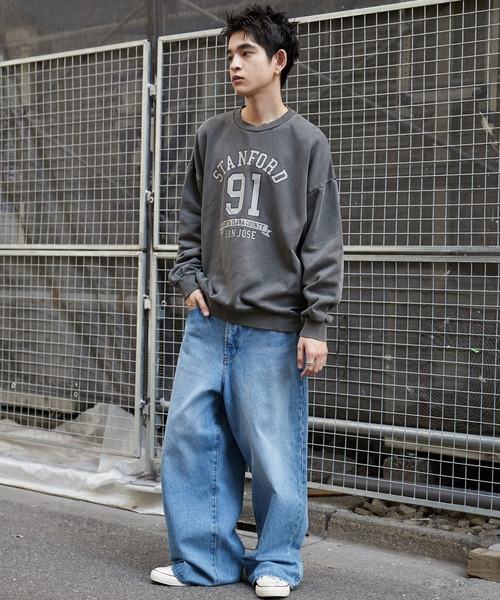 WEGO（ウィゴー）の「WEGO/ピグメントグラフィックプルオーバー（スウェット・メンズ・その他1/その他3/その他2・MEDIUM/LARGE）」の12枚目の写真