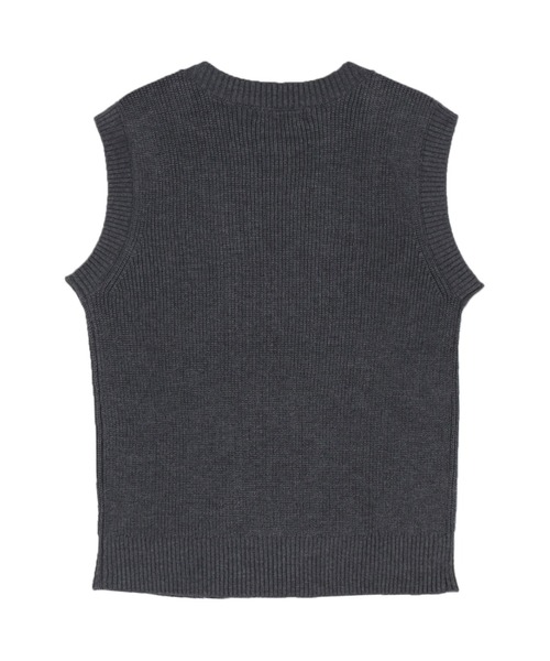 TOKYO SHIRTS(トウキョウシャツ)の「ボートネック レディースニットベスト(ベスト・レディース・エンジ/グレー/ネイビー・M/LL/L)」の8枚目の写真