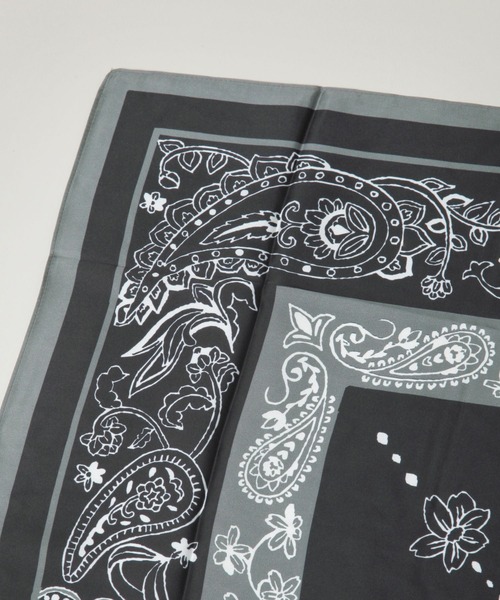 RAGEBLUE(レイジブルー)の「【UNISEX】リング付き/マルチパターン大判スカーフ(バンダナ/スカーフ・メンズ・ホワイト/その他4/その他1/オフホワイト・FREE)」の19枚目の写真