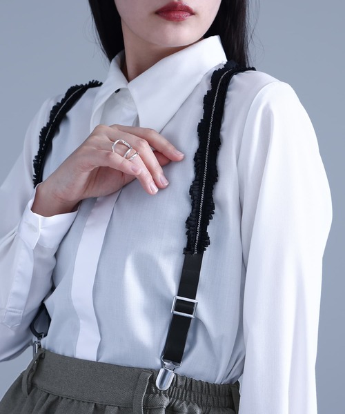 kOhAKU（コハク）の「『サスペンダー付きバルーンスカート』（スカート・レディース・チャコール/ブラック・2/1）」の18枚目の写真