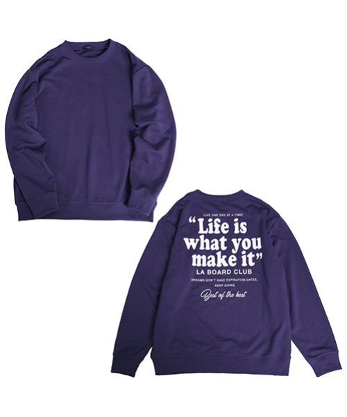 GLAZOS(グラソス)の「【大人向けサイズあり】【プチプラ】アソートバックプリントトレーナー(スウェット・キッズ・ブラック/レッド/グリーン/オートミール/パープル/ブラウン・S/M/L/LL)」の11枚目の写真