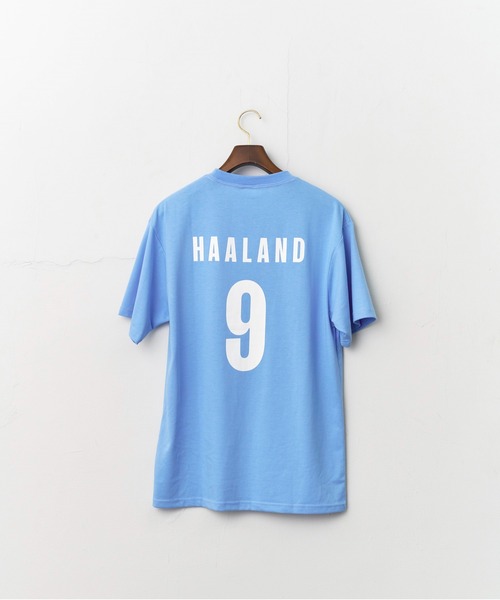 Auntie Rosa（アンティローザ）の「マンチェスターシティ プレイヤーズ Tシャツ HAALAND（Tシャツ/カットソー・メンズ・ブルー/ホワイト/ネイビー・MEDIUM/LARGE/X-LARGE）」の3枚目の写真