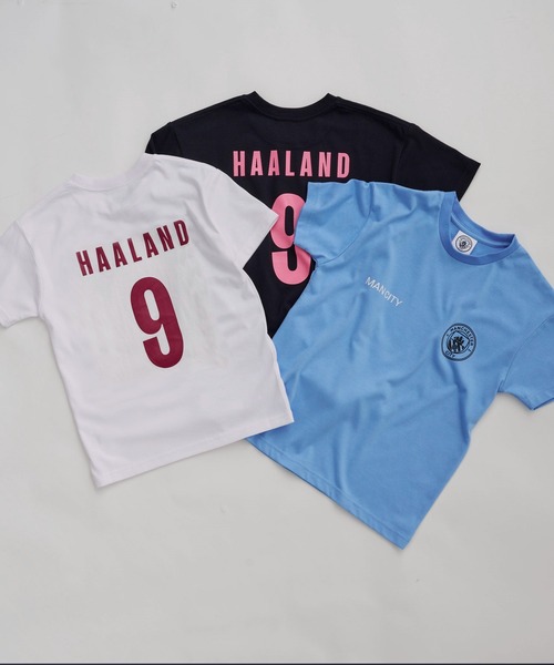 Auntie Rosa（アンティローザ）の「マンチェスターシティ プレイヤーズ Tシャツ HAALAND（Tシャツ/カットソー・メンズ・ブルー/ホワイト/ネイビー・MEDIUM/LARGE/X-LARGE）」の11枚目の写真