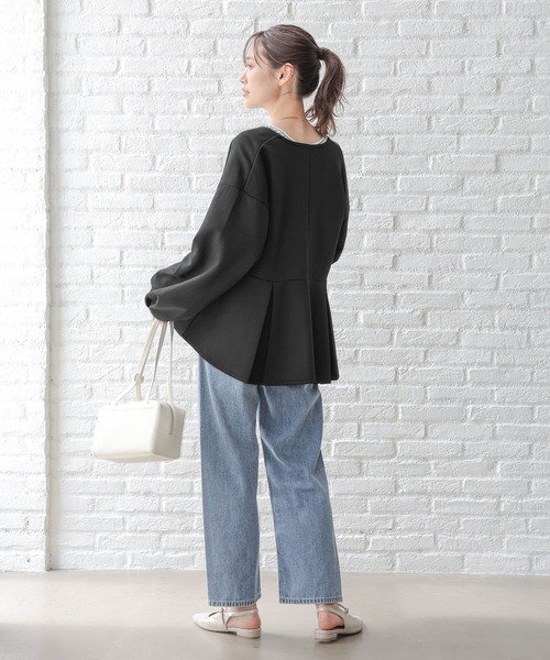 スナイデル　ペプラムカーディガン SNIDEL（スナイデル）の「ペプラムパフカーディガン（ニット/セーター