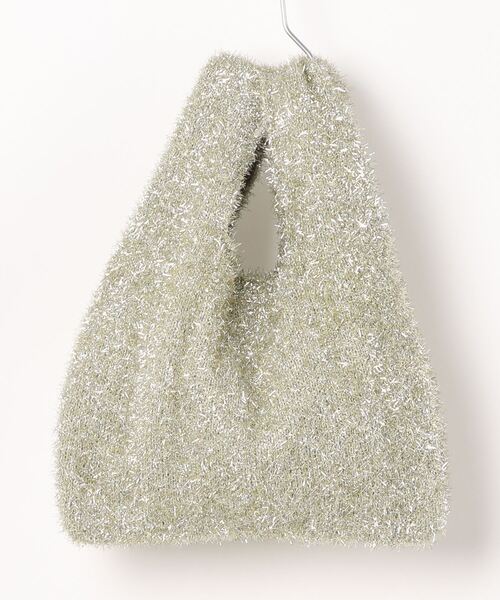 Elura（エルーラ）の「ラメニットマルシェバッグ　巾着/144283（ハンドバッグ・レディース・ゴールド/ブラック/シルバー・ONE SIZE）」の3枚目の写真