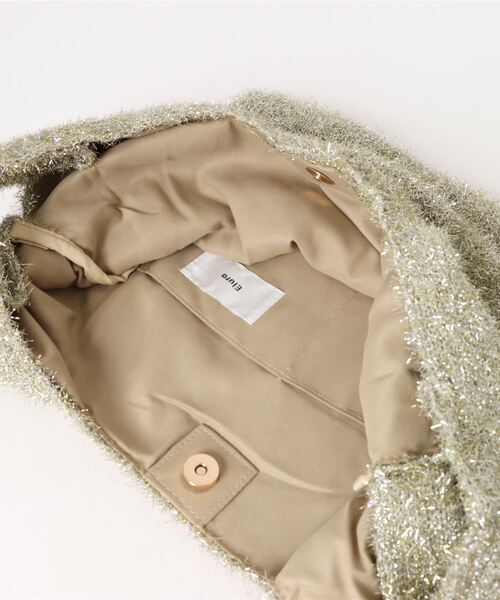 Elura（エルーラ）の「ラメニットマルシェバッグ　巾着/144283（ハンドバッグ・レディース・ゴールド/ブラック/シルバー・ONE SIZE）」の21枚目の写真