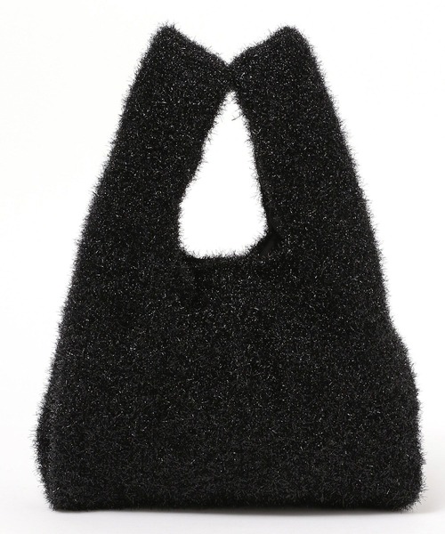 Elura（エルーラ）の「ラメニットマルシェバッグ　巾着/144283（ハンドバッグ・レディース・ゴールド/ブラック/シルバー・ONE SIZE）」の8枚目の写真