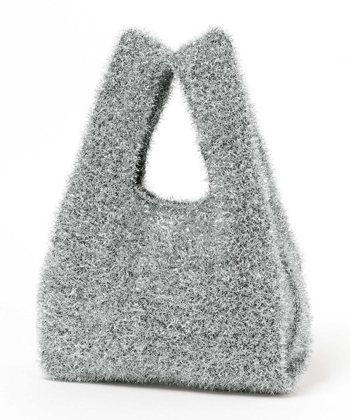 Elura（エルーラ）の「ラメニットマルシェバッグ　巾着/144283（ハンドバッグ・レディース・ゴールド/ブラック/シルバー・ONE SIZE）」の6枚目の写真