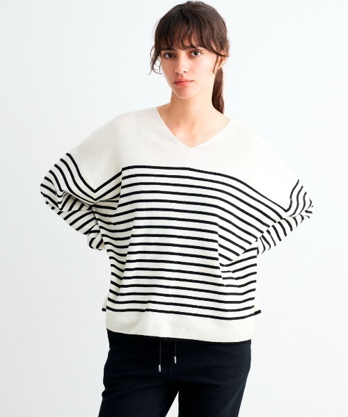 スリードッツ　ウールアウトフィット　ワイドプルオーバー three dots（スリードッツ）の「ウールアウトフィット ワイドプル