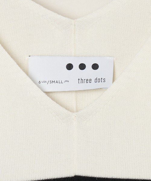 three dots（スリードッツ）の「ウールアウトフィット ワイドプル