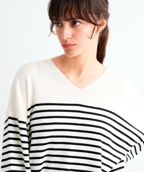 スリードッツ　ウールアウトフィット　ワイドプルオーバー three dots（スリードッツ）の「ウールアウトフィット ワイドプル