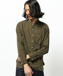 CIAOPANIC | Π【Ciaopanic】　綿ビエラバンドカラーシャツLS(シャツ/ブラウス)