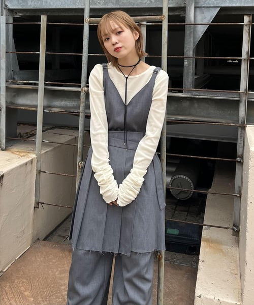 セール】プリーツスカートSETサロペット（サロペット/オーバーオール