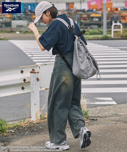 セール】Reebok/リーボック 別注 ロゴ刺繍 2WAYナイロンドロー