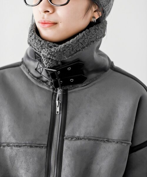 ショート丈ムートンジャケット（ムートンコート）｜rps（アール