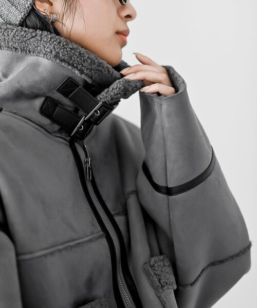 ショート丈ムートンジャケット（ムートンコート）｜rps（アール