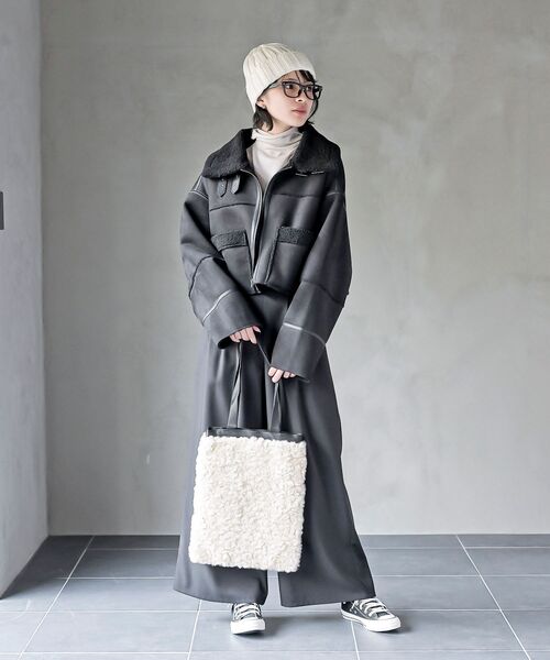 ショート丈ムートンジャケット（ムートンコート）｜rps（アール