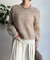 DouDou | 【新色追加】モヘヤメッシュプルオーバー(ニット/セーター)
