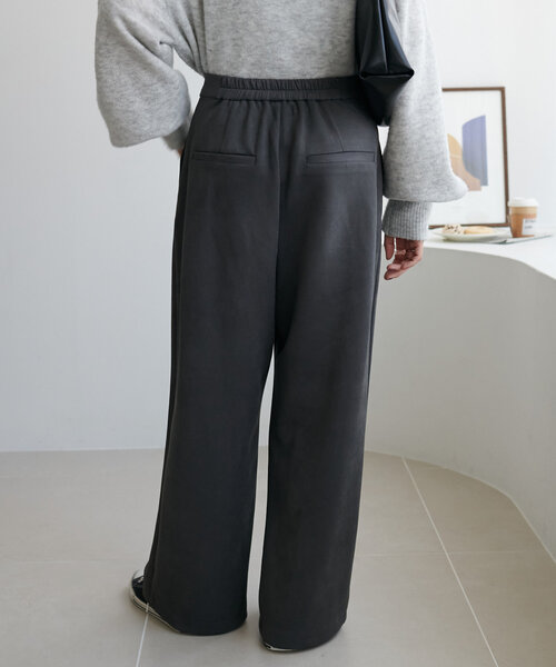 DISCOAT（ディスコート）の「エコスエード2タックストレートパンツ（その他パンツ・レディース・アイボリー/グレー・SMALL/MEDIUM/LARGE）」の20枚目の写真