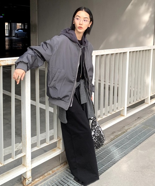 フーディレイヤードブルゾン LON24a112（ブルゾン）｜LONSLAN