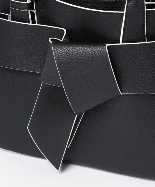 mysty woman（ミスティウーマン）の「リボンモチーフバッグ　 283504（ショルダーバッグ・レディース・アイボリー/ブラック/ピンク/グレイッシュベージュ/ダークベージュ・FREE）」の15枚目の写真